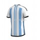 Camisola Argentina Equipamento Primeiro Copa do Mundo 2022 Manga Corta